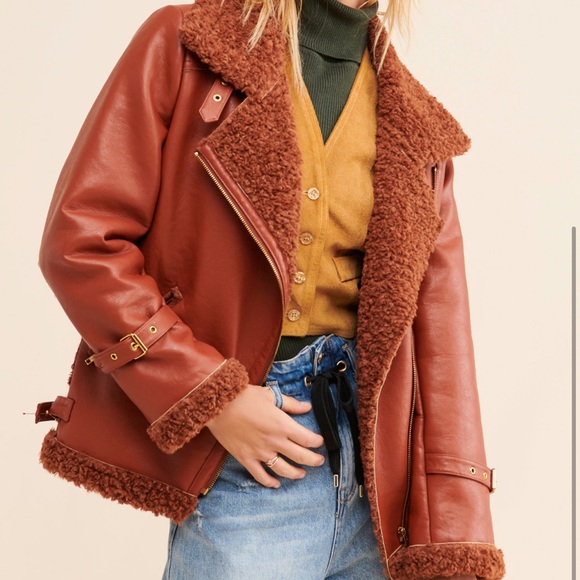 Hutch Jackets & Coats Sherpa Moto Jacket Poshmark